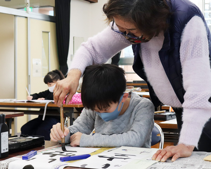 書道師範から手ほどき 井手 冬休み習字教室 書道師範から手ほどき 井手 冬休み習字教室