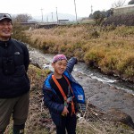 和束町での鳥類標識調査風景