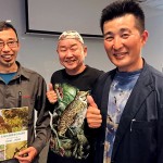 写真⑤ 左から植田睦之博士、中川先生、筆者