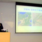 写真⑥ ケリの生態を講演する筆者